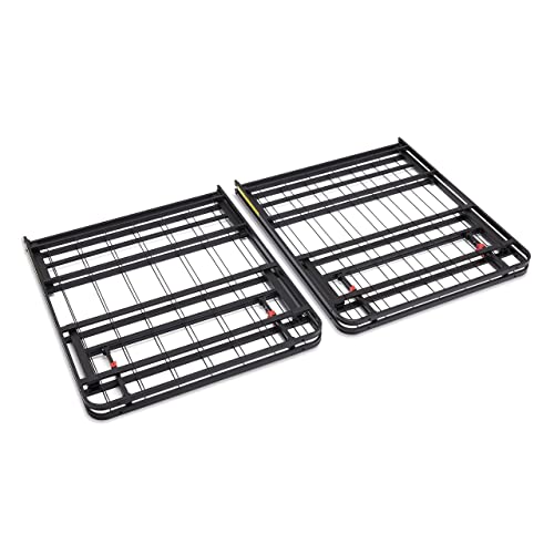Black Foldable Metal Platform Bed Frame, Full Size, 14 inches High P697625