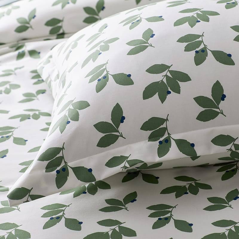 Green Twin Sateen Duvet Cover M84064