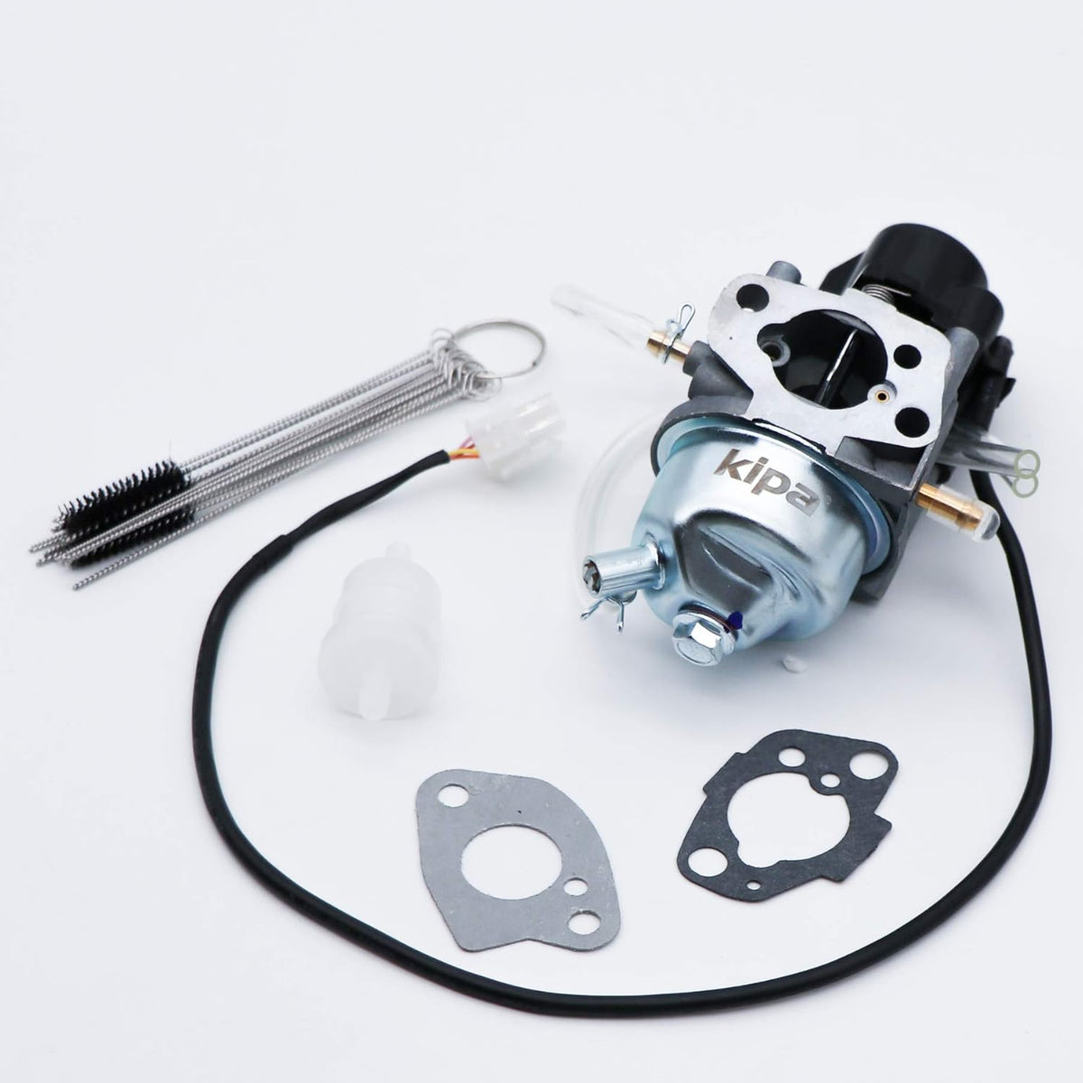 Carburetor with Mounting Gasket & Carbon Dirt Jet Cleaner Tool Kit Pack of 2 I48610
