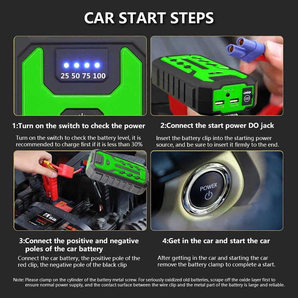 12V Car Jump Starter Power Bank 600A O302