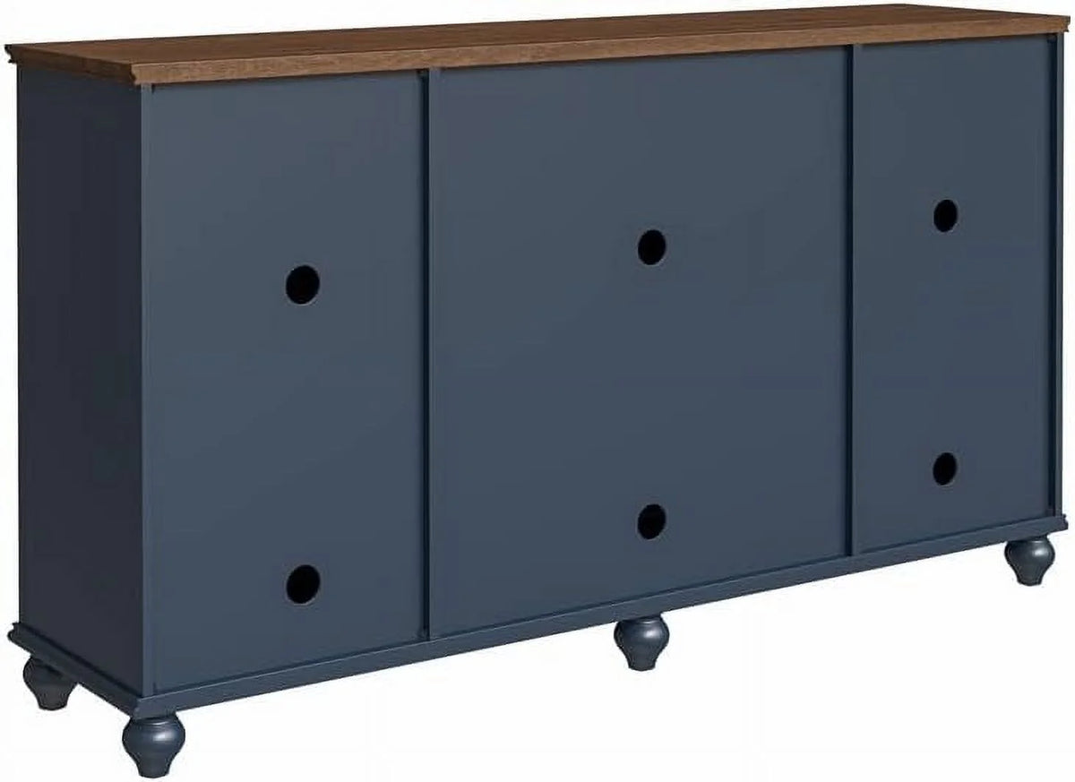 Vintage Wood Kitchen Buffet Sideboard Cabinet E1842