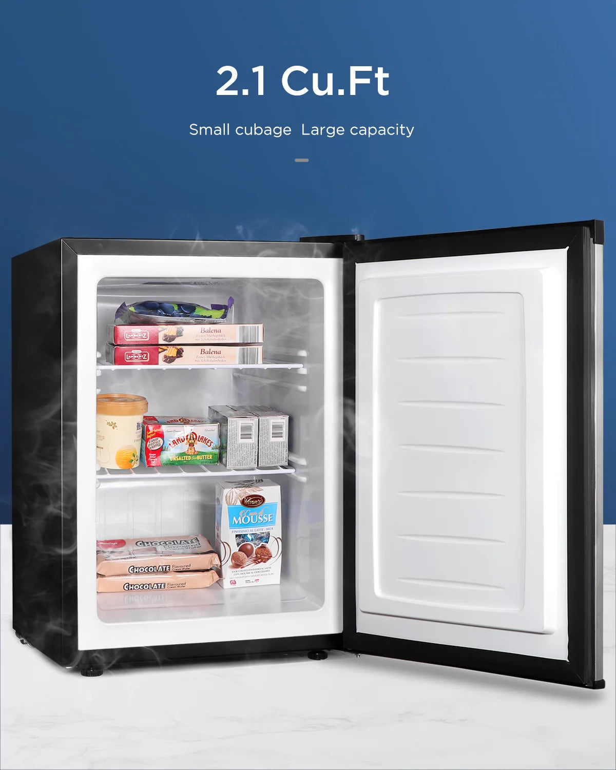 2.1 Cu ft Stainless Steel Upright Freezer D31145