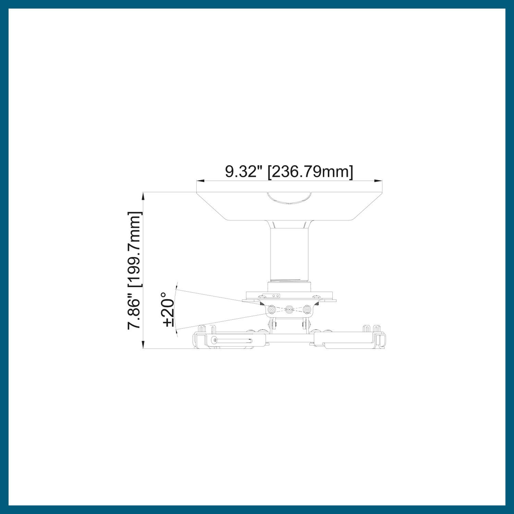 Projector Mount Kit Ceiling Adapter R6720