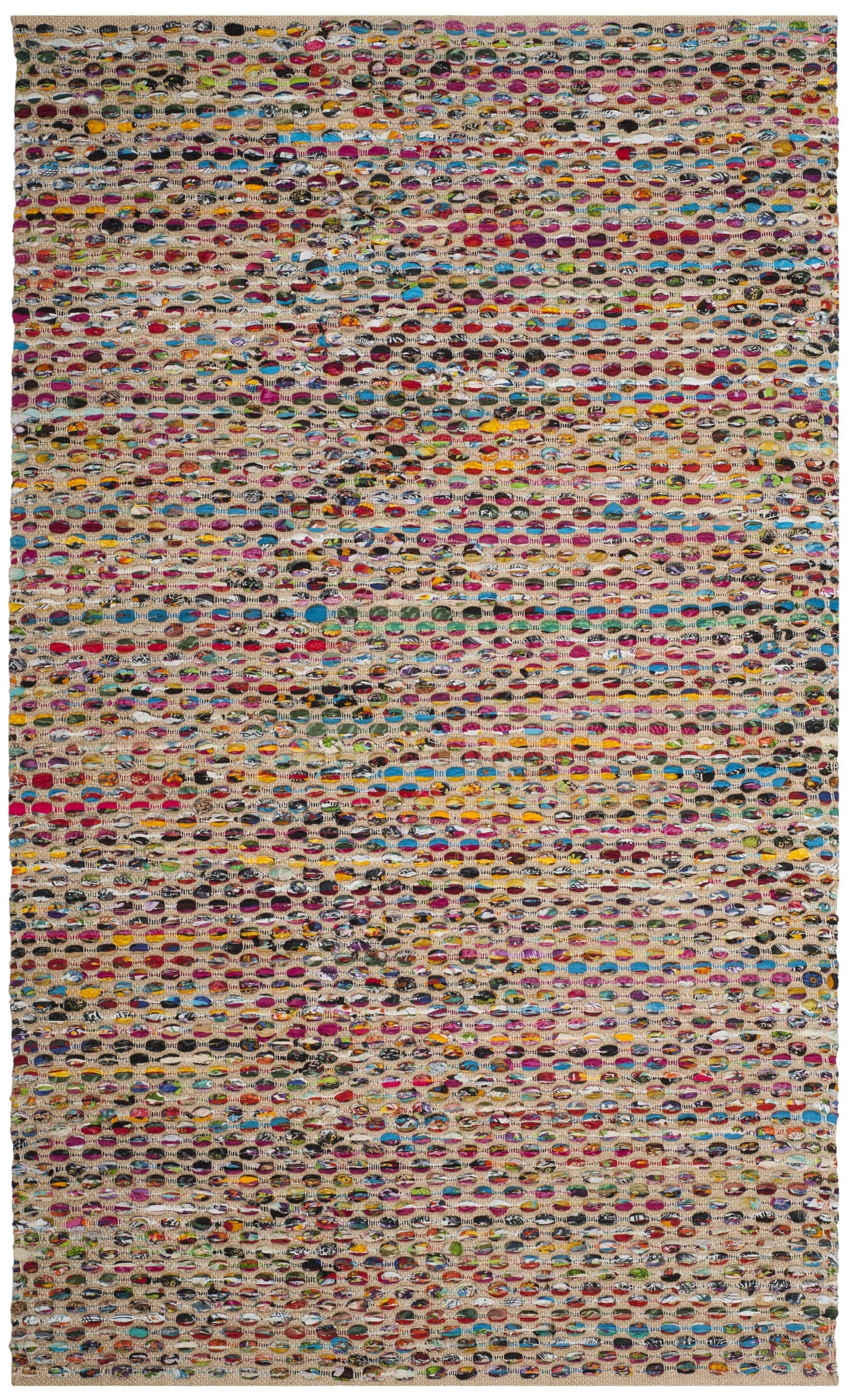 Natural/Multi Braided Area Rug X474414