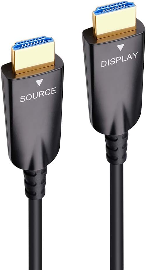 75ft Fiber Optic HDMI Cable, 4K 30Hz, Black N377