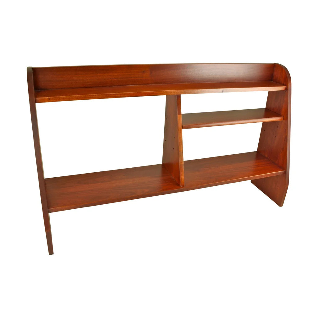Cherry Stain Hardwood Computer Desk Shelf V507669