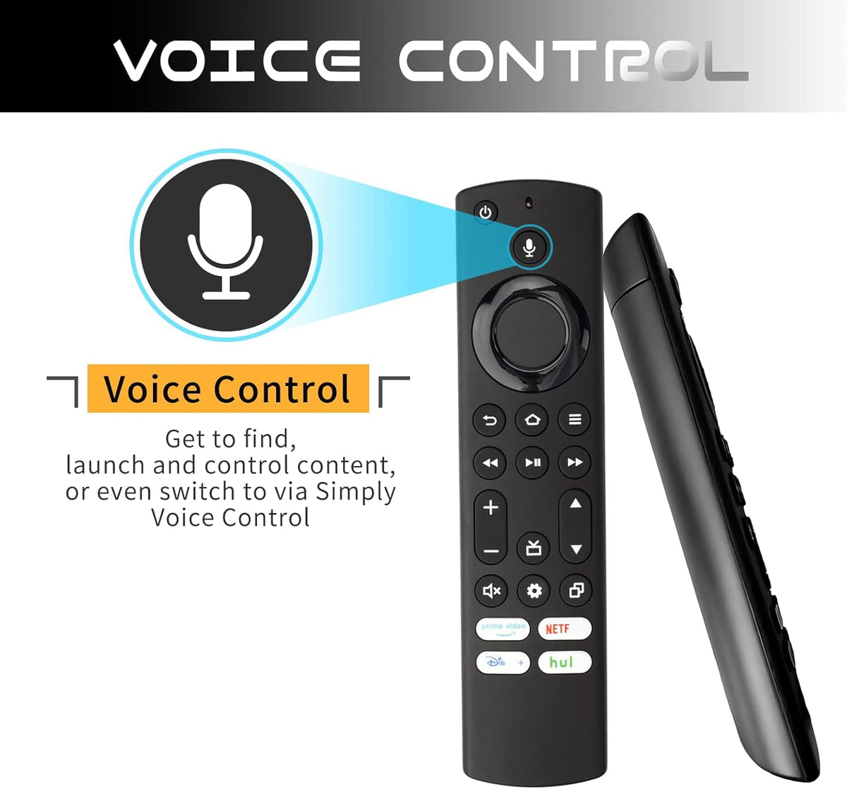 Replacement Voice Remote Control for TVs V882