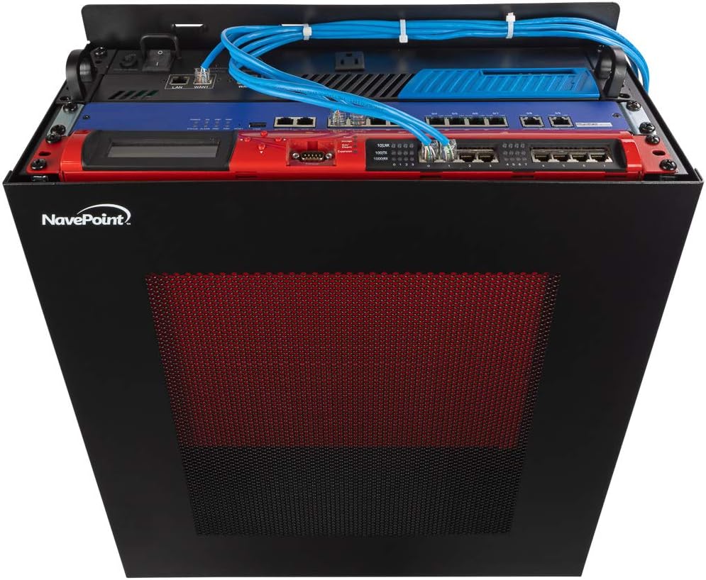 Black 2U Vertical Wall Mountable Server Rack X882722