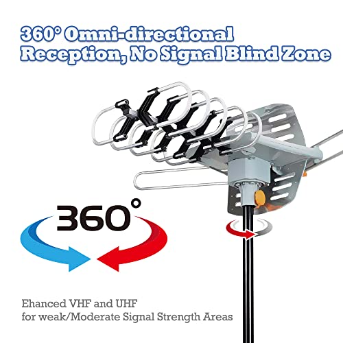 HDTV Digital Antenna with 360 Degree Rotation Wireless Remote Z460