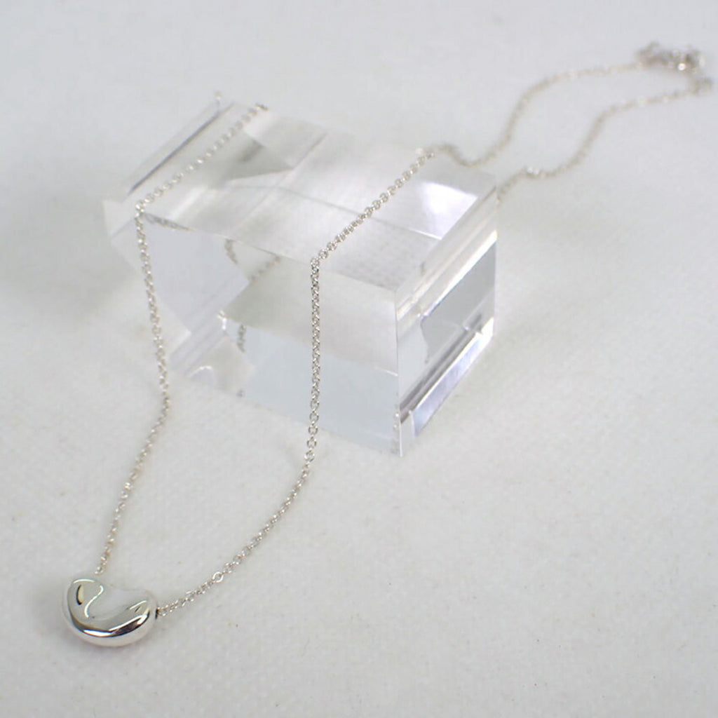 925 bean pendant necklace K77578