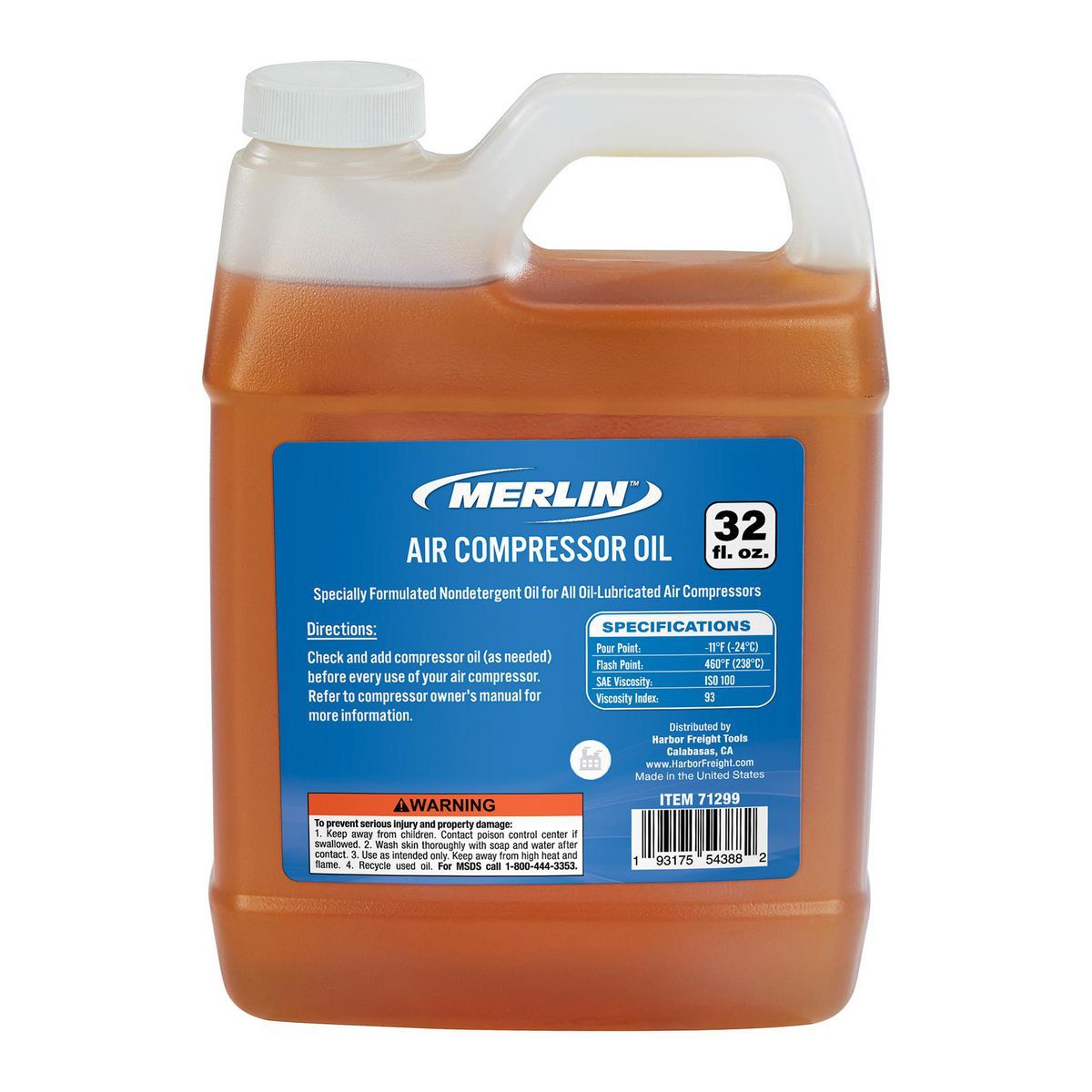 32 oz. Air Compressor Oil V1420