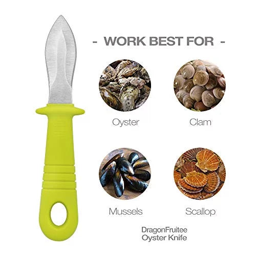 Oyster Shucking Knife with Ergonomic Grip and Anti-Slip Handle W759
