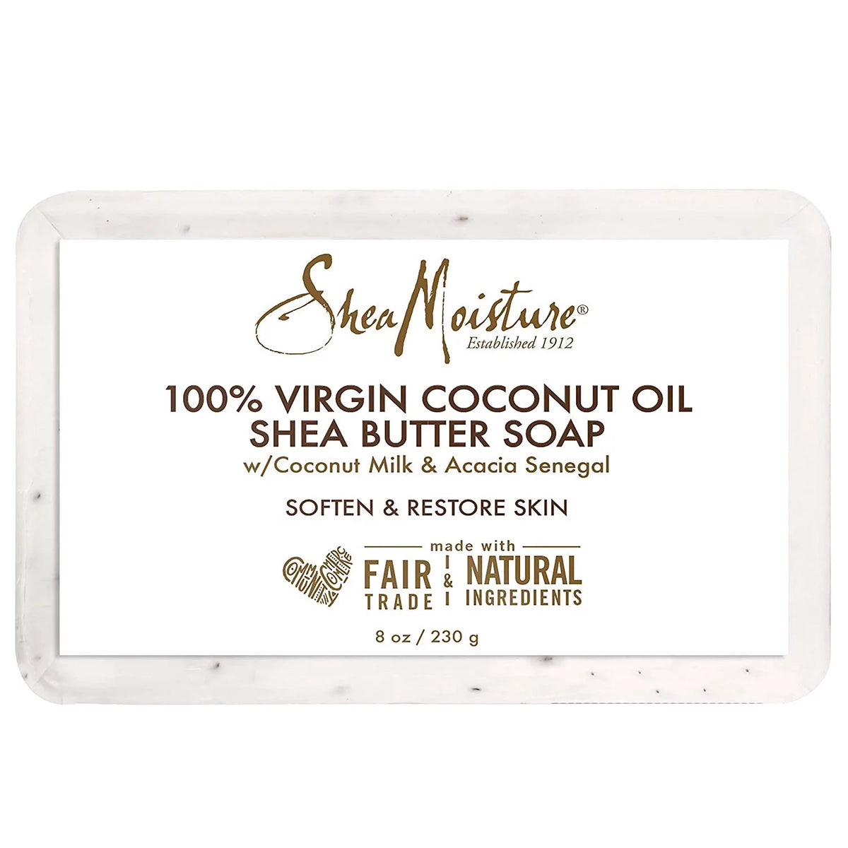 100 Virgin Coconut Oil Soap, 8 Oz., Pack of 6 J2872