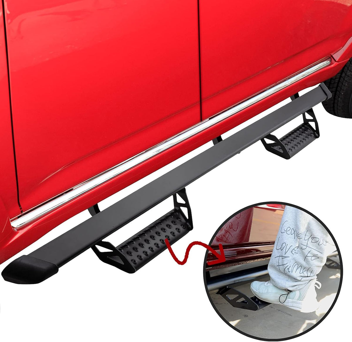 Black 3 Inches Running Boards for Toyota Tacoma Double Cab K2626