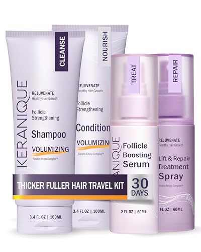Volumizing Hair Products Set for Thinning Hair - Thickening Shampoo and Conditioner, Follicle Booster Hair Serum, Volumizing Spray F15517