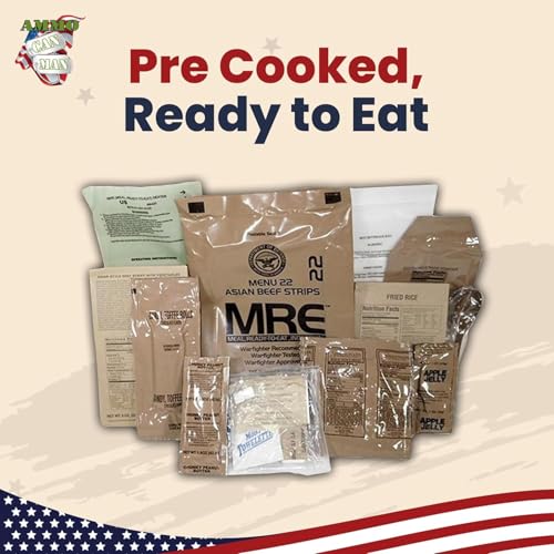 12 Packs MRE with Flameless Heaters, Freeze Dried Meals F845