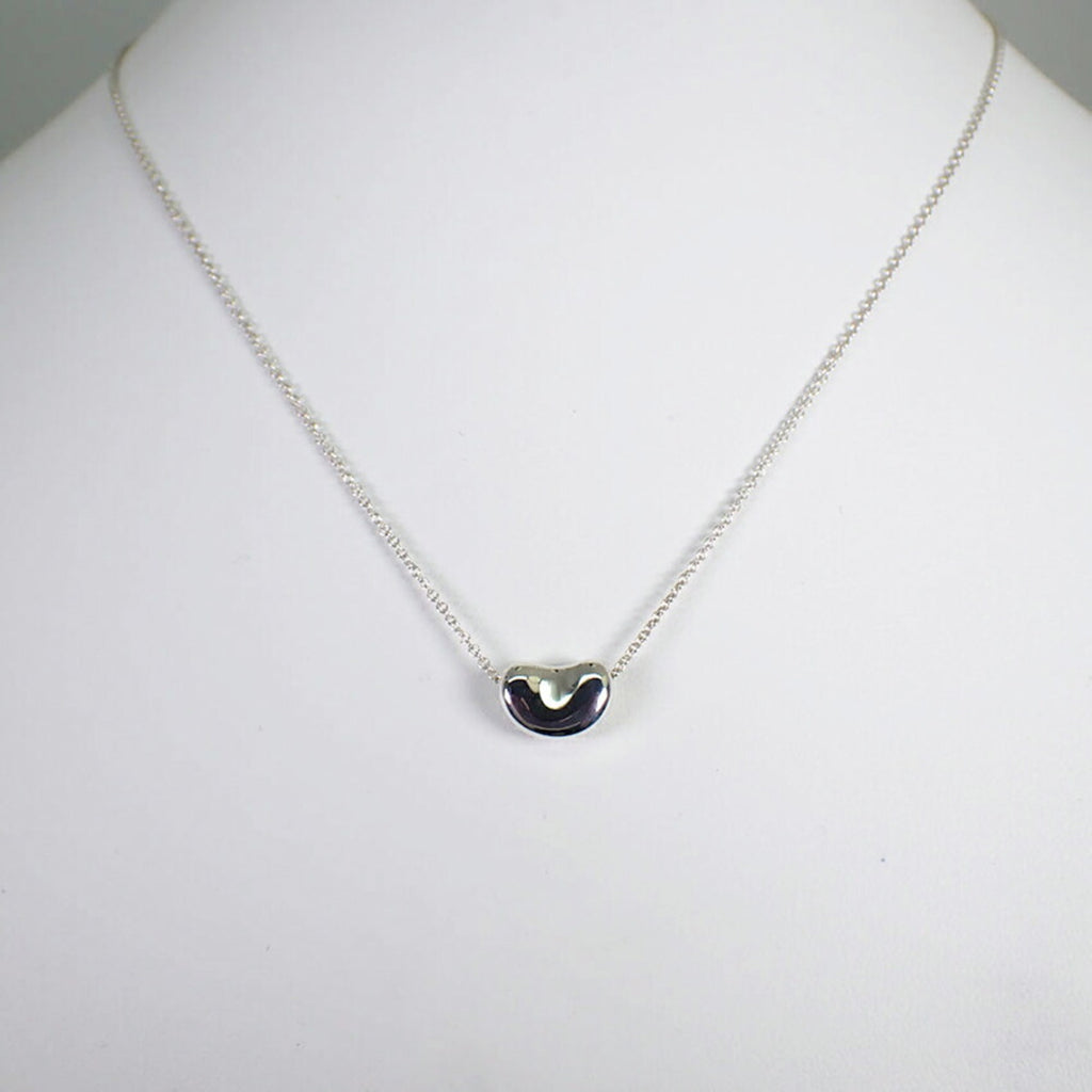 925 bean pendant necklace K77578