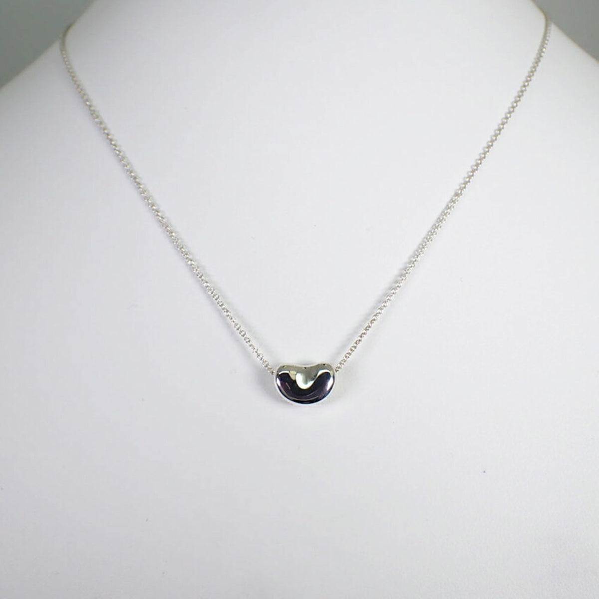 925 bean pendant necklace K77578