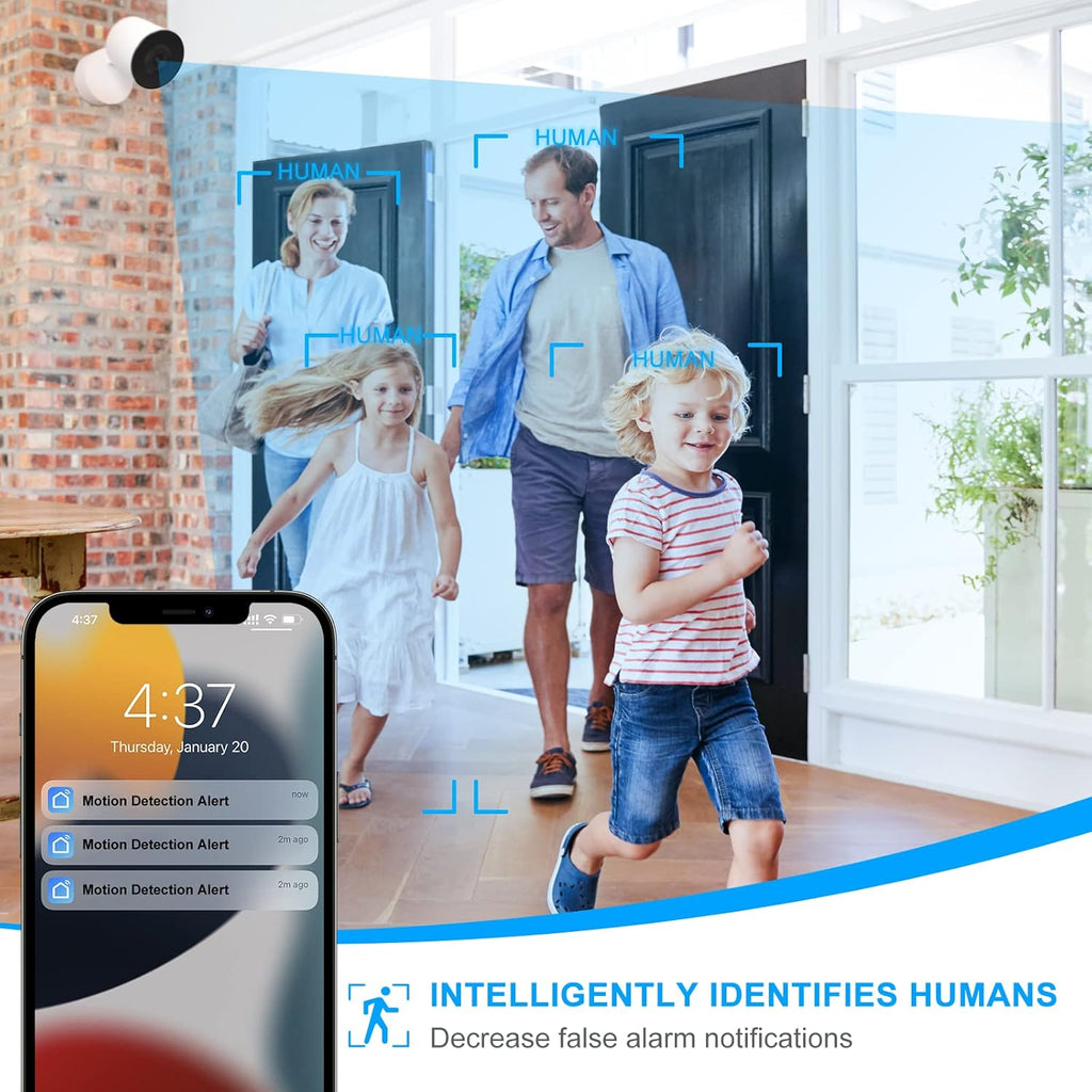 Indoor WiFi Security Camera with Infrared Night Vision and Motion Tracking R54987