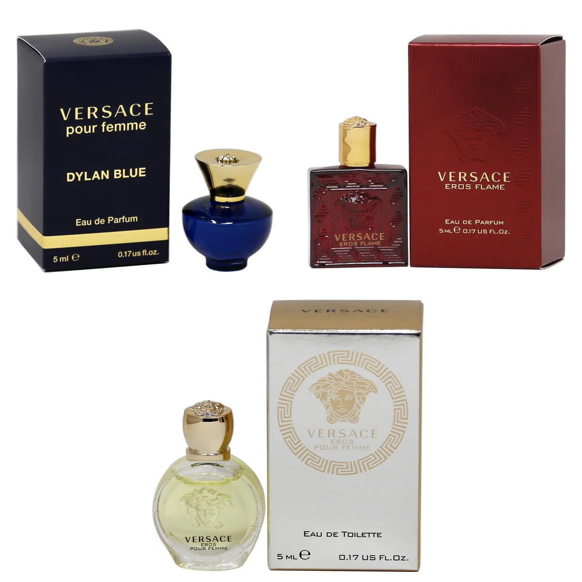 Blue EDP, Flame EDP, Women EDT - 5ml 3PK Kit N7745
