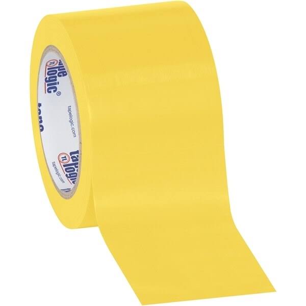 Yellow Solid Vinyl Safety Tape 3x22 x 36 Yard Roll F7039