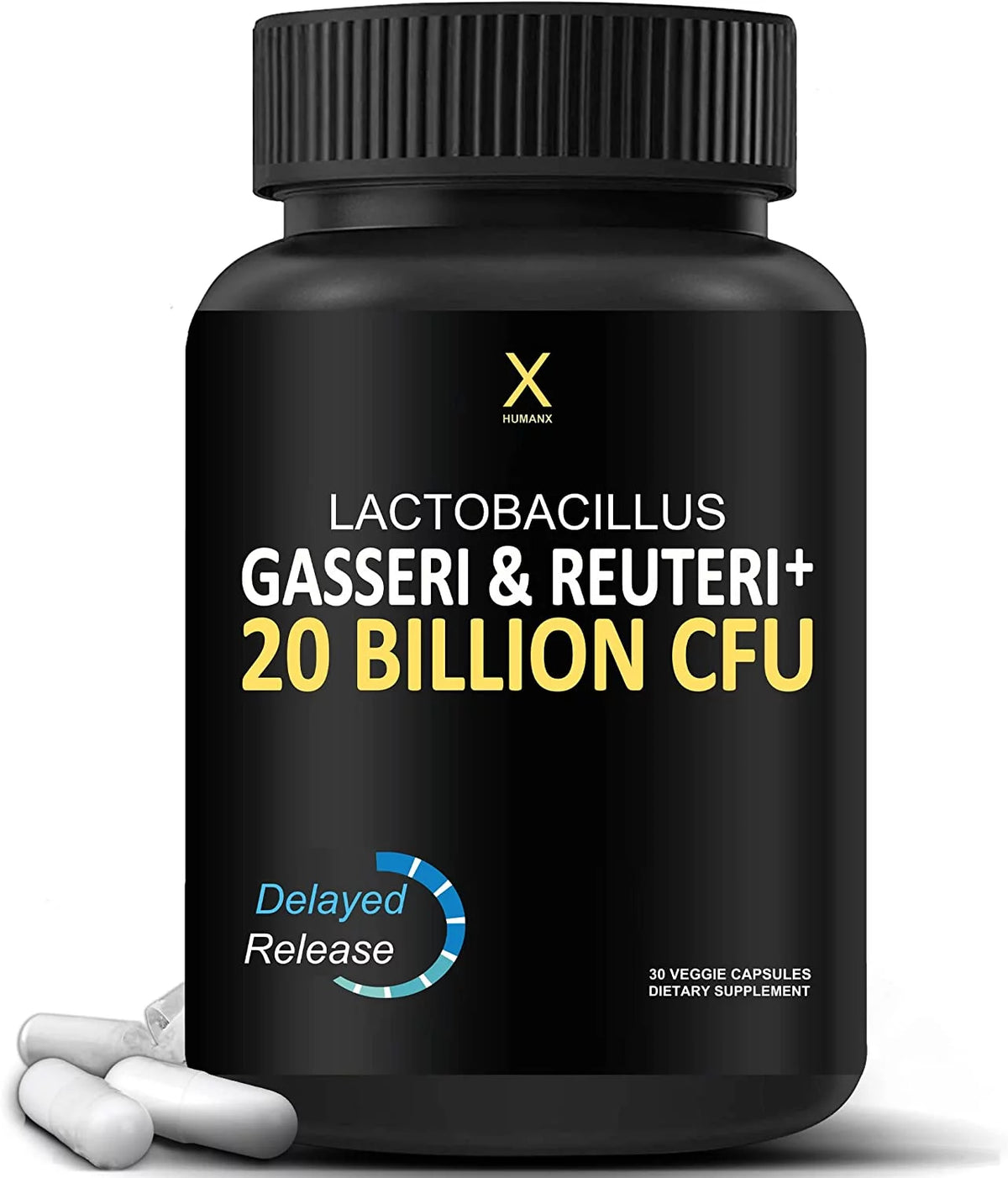 Probiotic Supplement with Lactobacillus Gasseri & Reuteri, 20 Billion CFU, Delayed Release Capsules N501