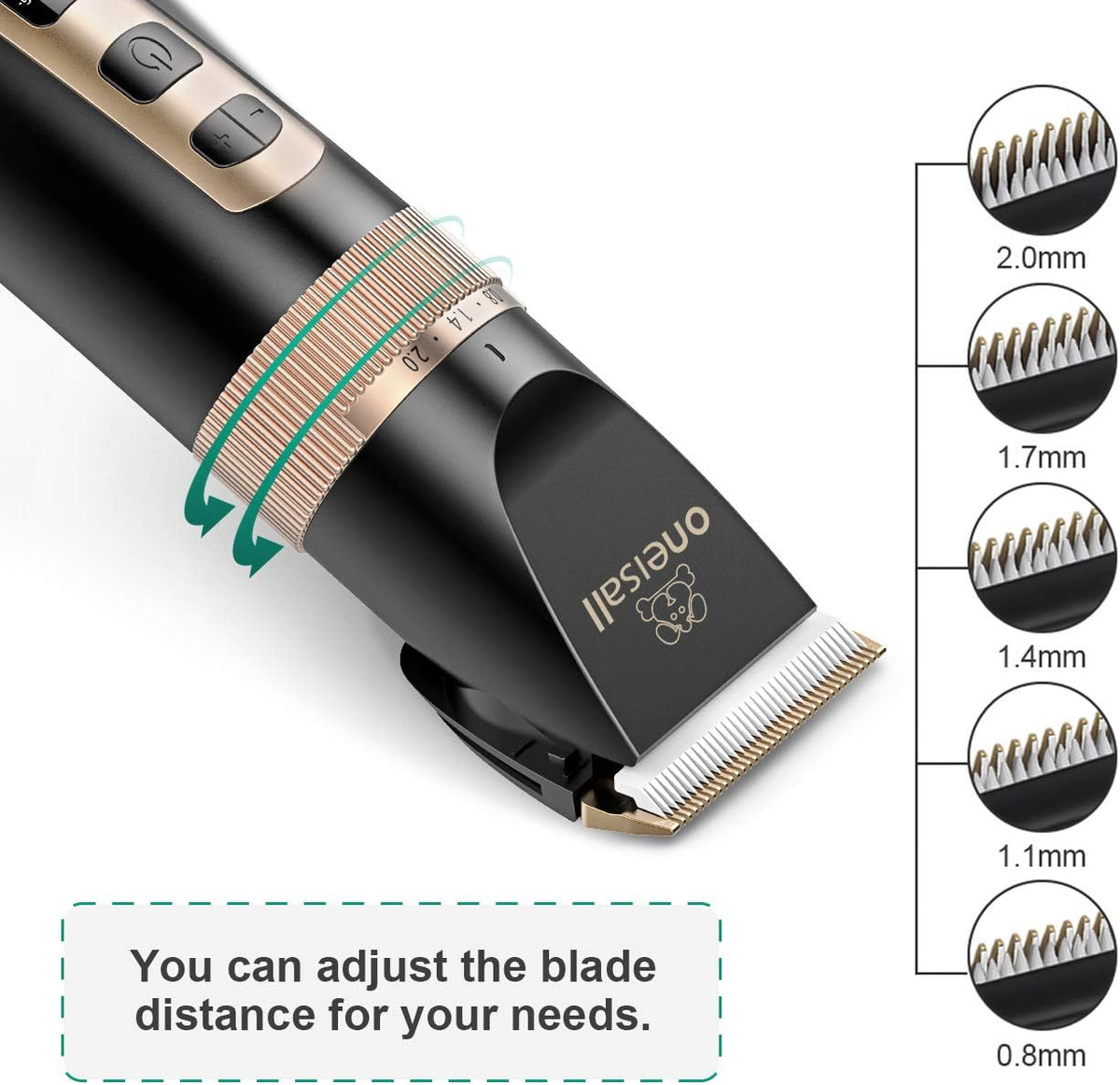Black Cordless Pet Grooming Clippers Set, Pack of 2 Z602473