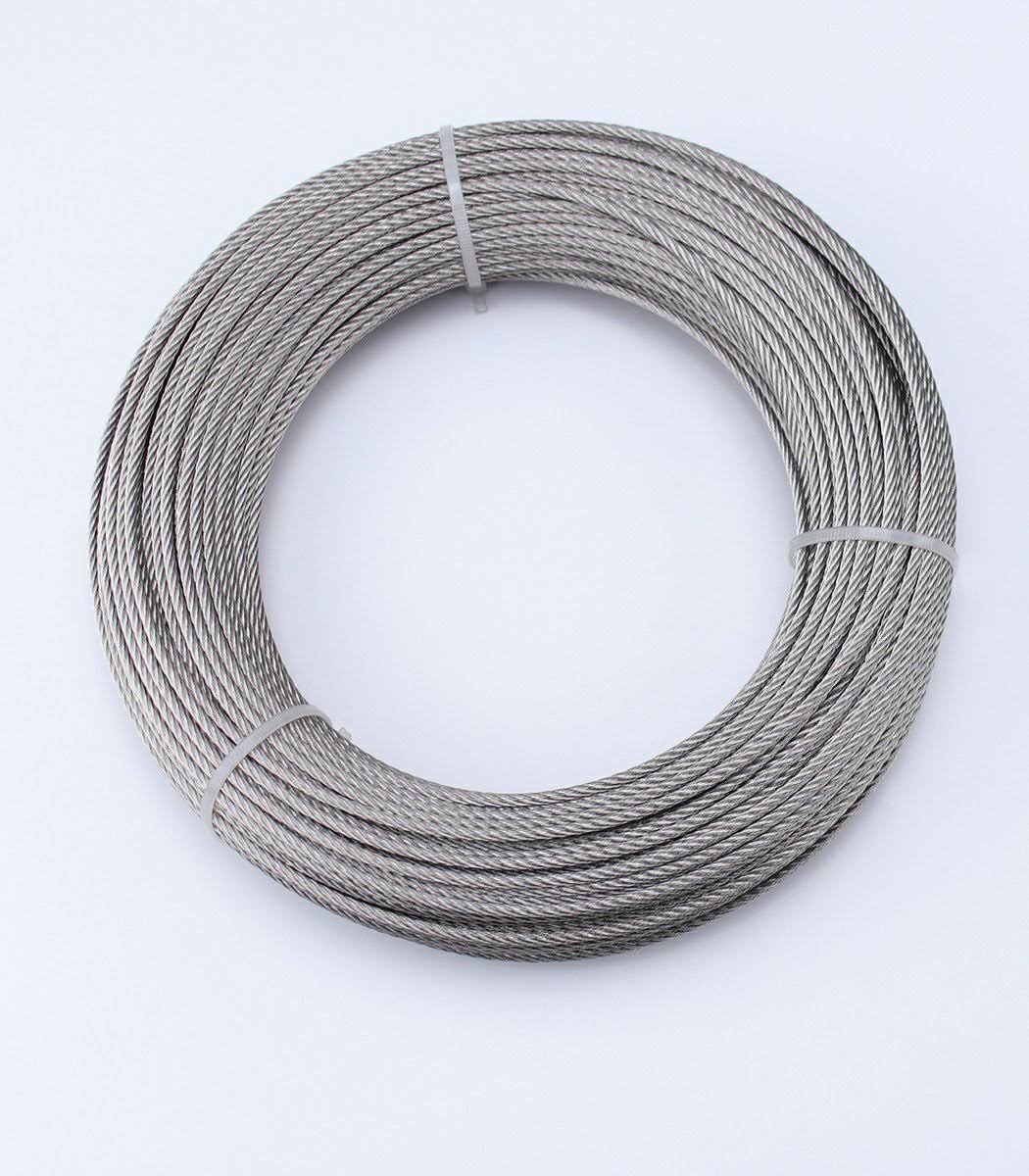 Stainless Steel Cable 1/8 Inch T316 Marine Grade Wire Rope 7x7 Strands Y98552