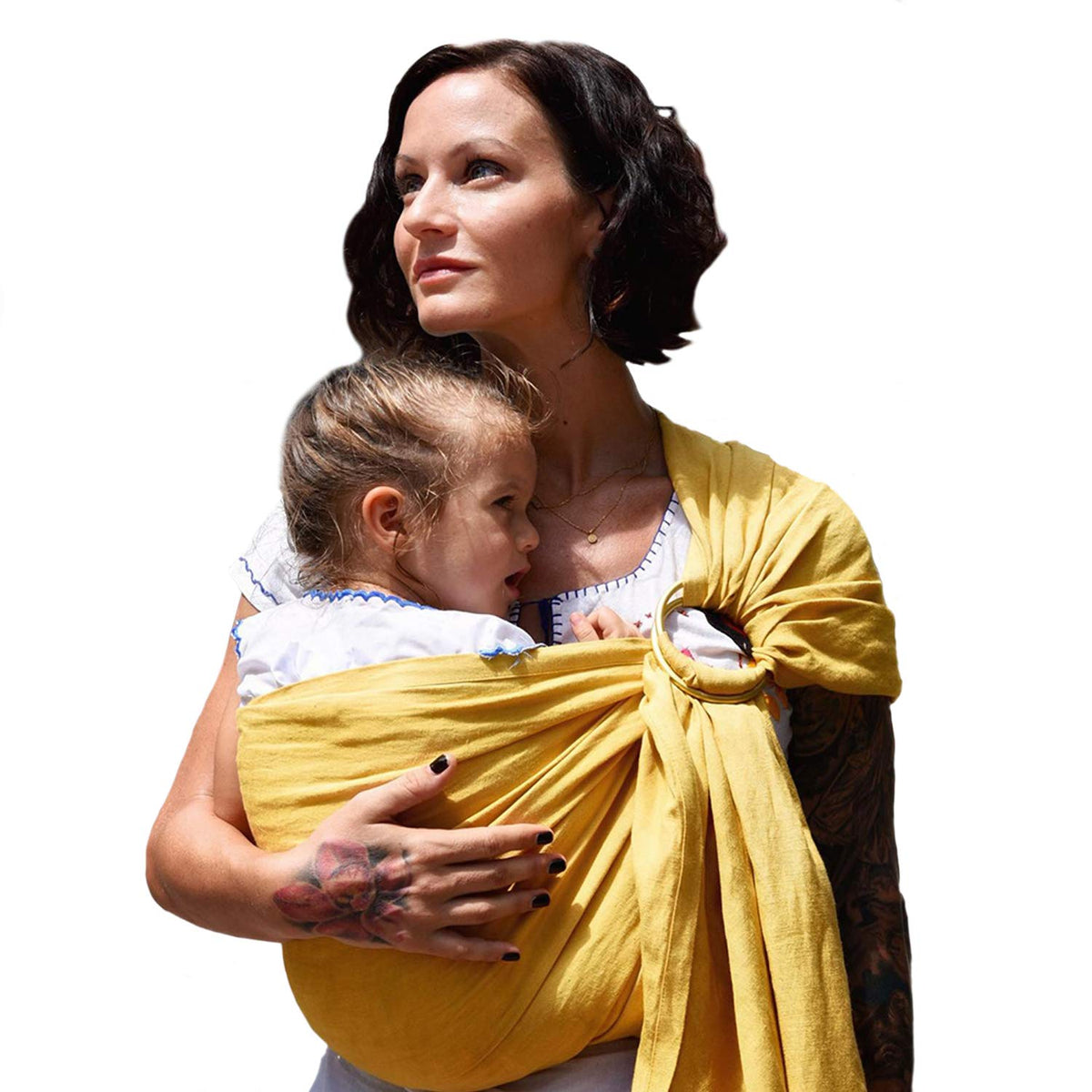 Bamboo and Linen Ring Sling Baby Carrier U756