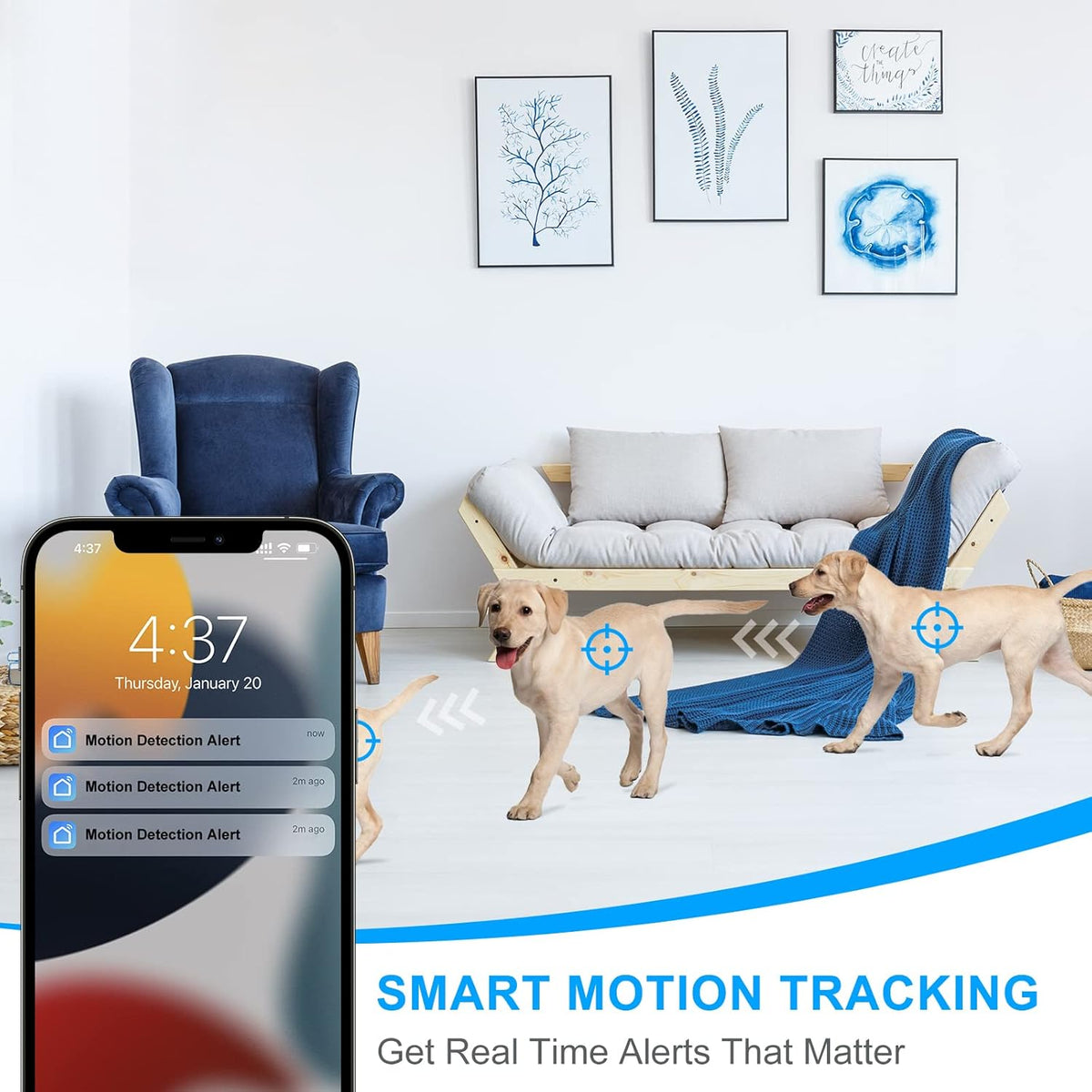 Indoor WiFi Security Camera with Infrared Night Vision and Motion Tracking R54987