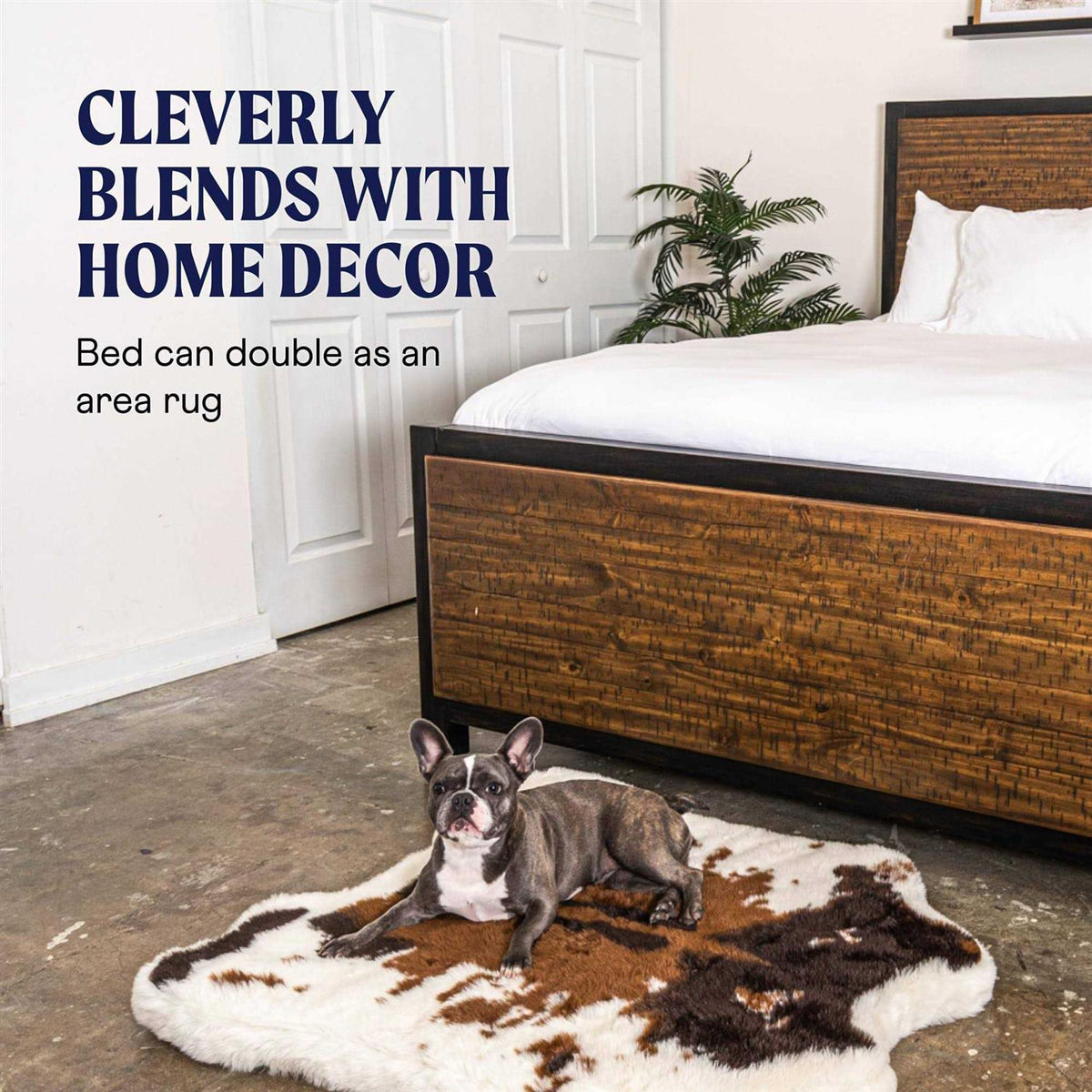 Animal Print Memory Foam Dog Bed Z7383