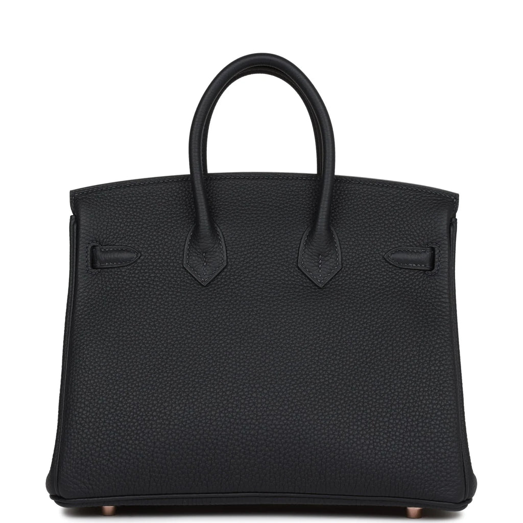 Birkin 25 Caban Togo Rose Gold Hardware Y147675