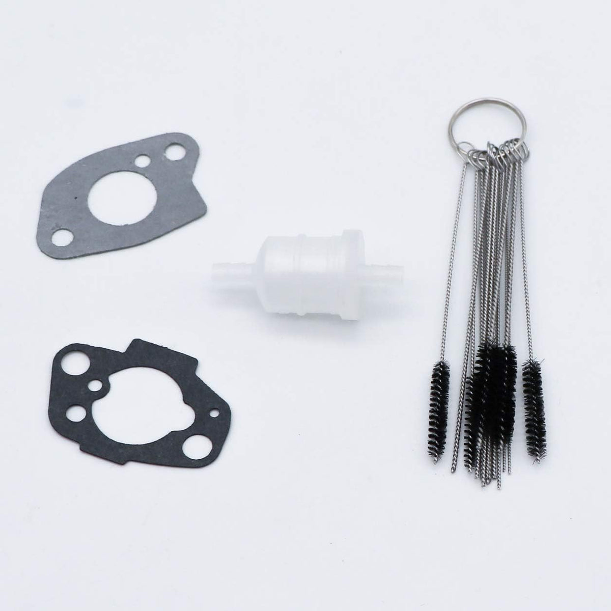 Carburetor with Mounting Gasket & Carbon Dirt Jet Cleaner Tool Kit Pack of 2 I48610