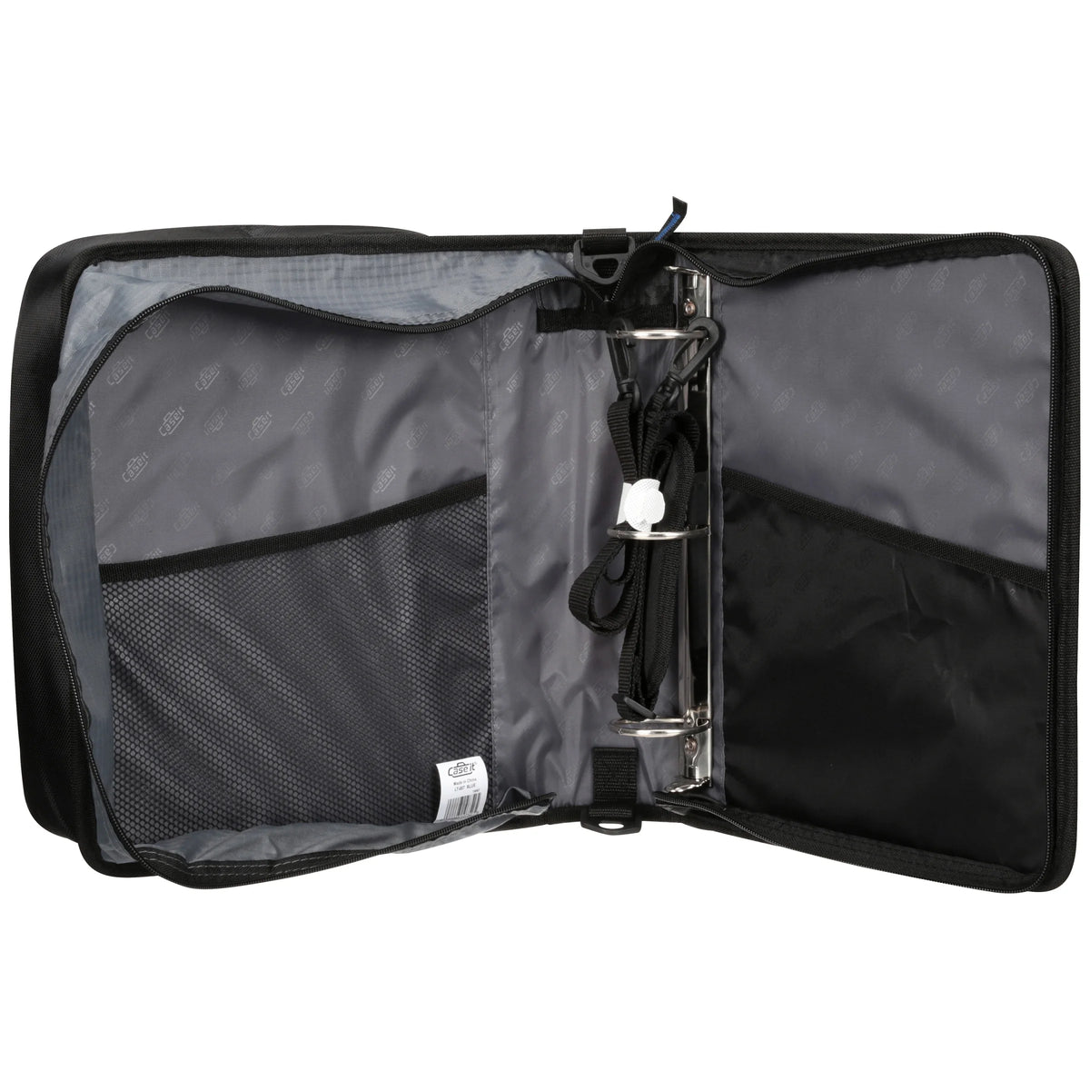 Blue 2" O-Ring Zipper Binder with 13" Tablet Pouch E40991