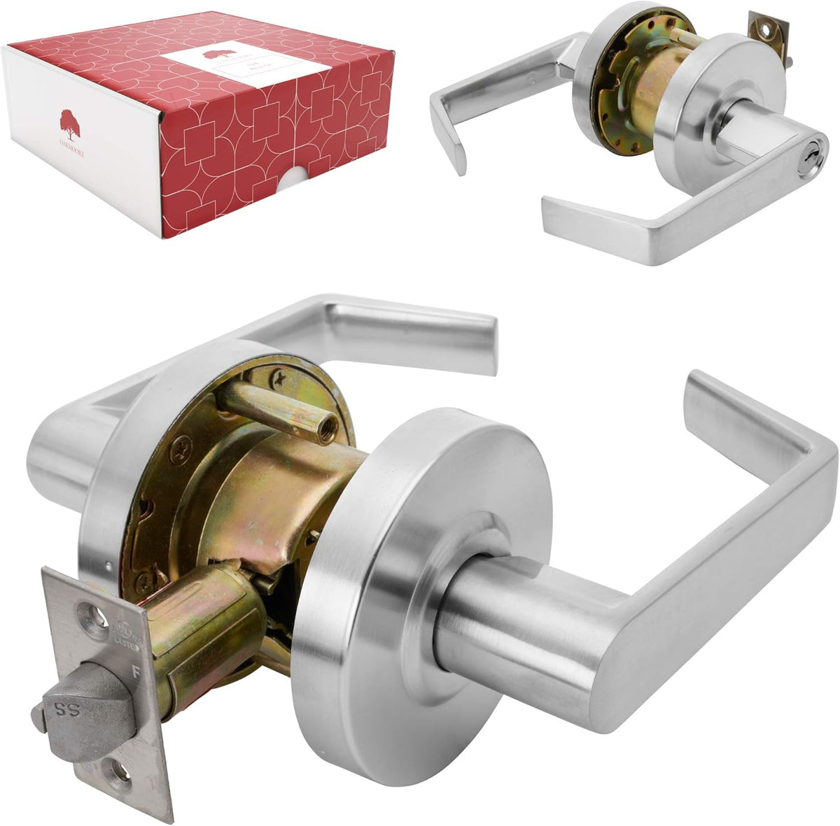 Nickel Chrome Finish Grade 2 Lockset M23942