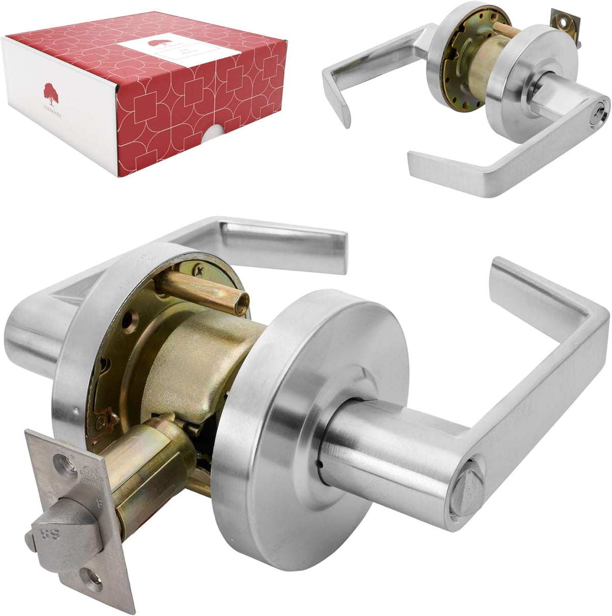 Nickel Chrome Finish Grade 2 Lockset M23942
