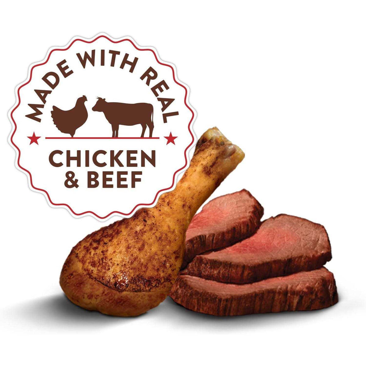 Real Chicken & Beef Small Breed Dry Dog Food Y7097