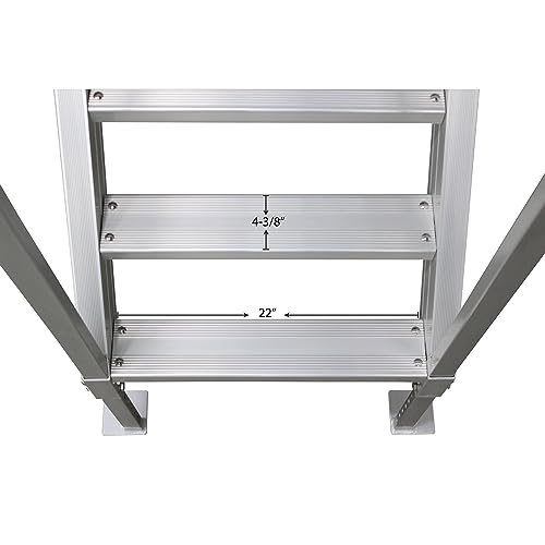 Aluminum Dock Stair - 4-Step L289