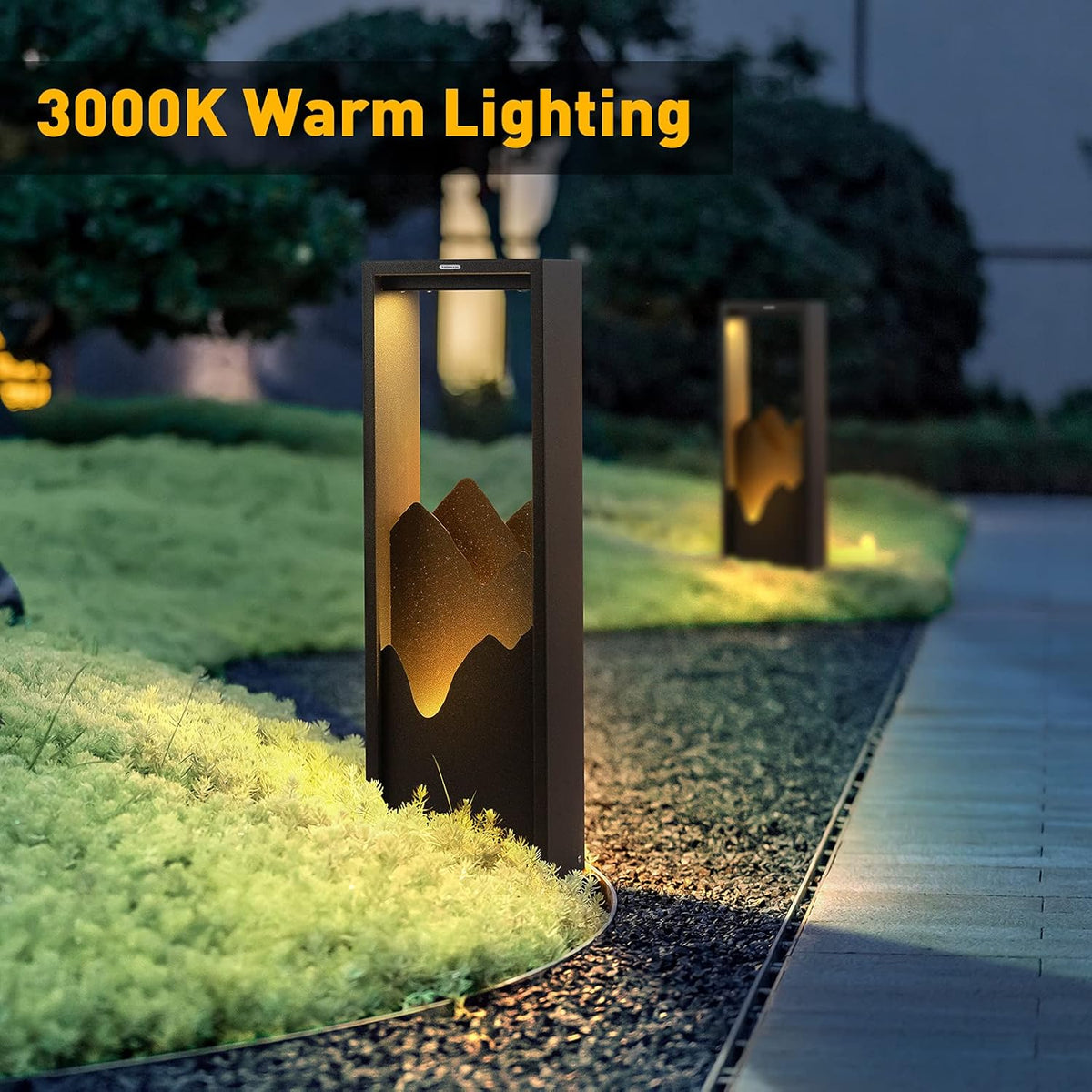 Stainless Steel 3000K LED 26 Inches Outdoor Bollard Lighting M7787