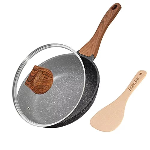 9.5 Inch Nonstick Induction Frying Pan with Lid J8943