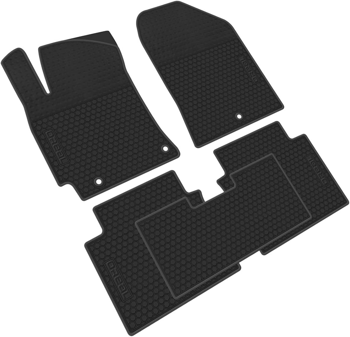 All Weather Rubber Car Mats Pack of 2 W224688