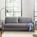 Light Grey Sofa with Curved Arms V63200