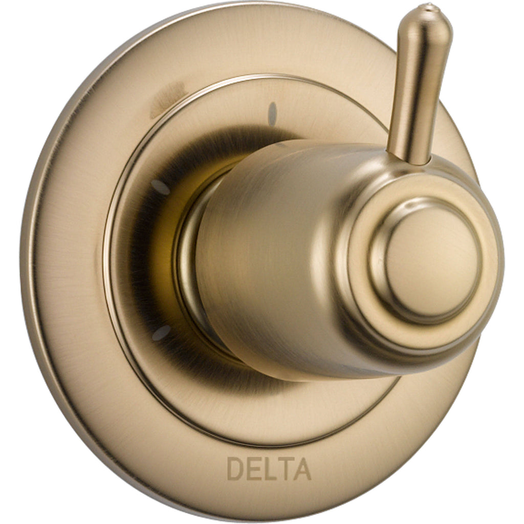 Champage Bronze Single Handle Shower Diverter with Valve Z405