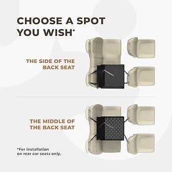 Extra Stable Dog Car Seat for Medium-Sized Dogs with 4 Fastening Straps P5518
