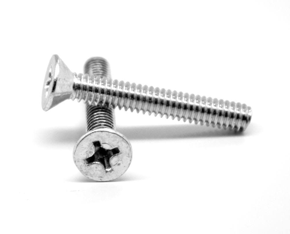 #2-56 x 3/8 Coarse Thread Phillips Flat Head Machine Screw M668