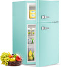 Compact Mini Refrigerator Separate Freezer, 3.2 cu ft. Green P710