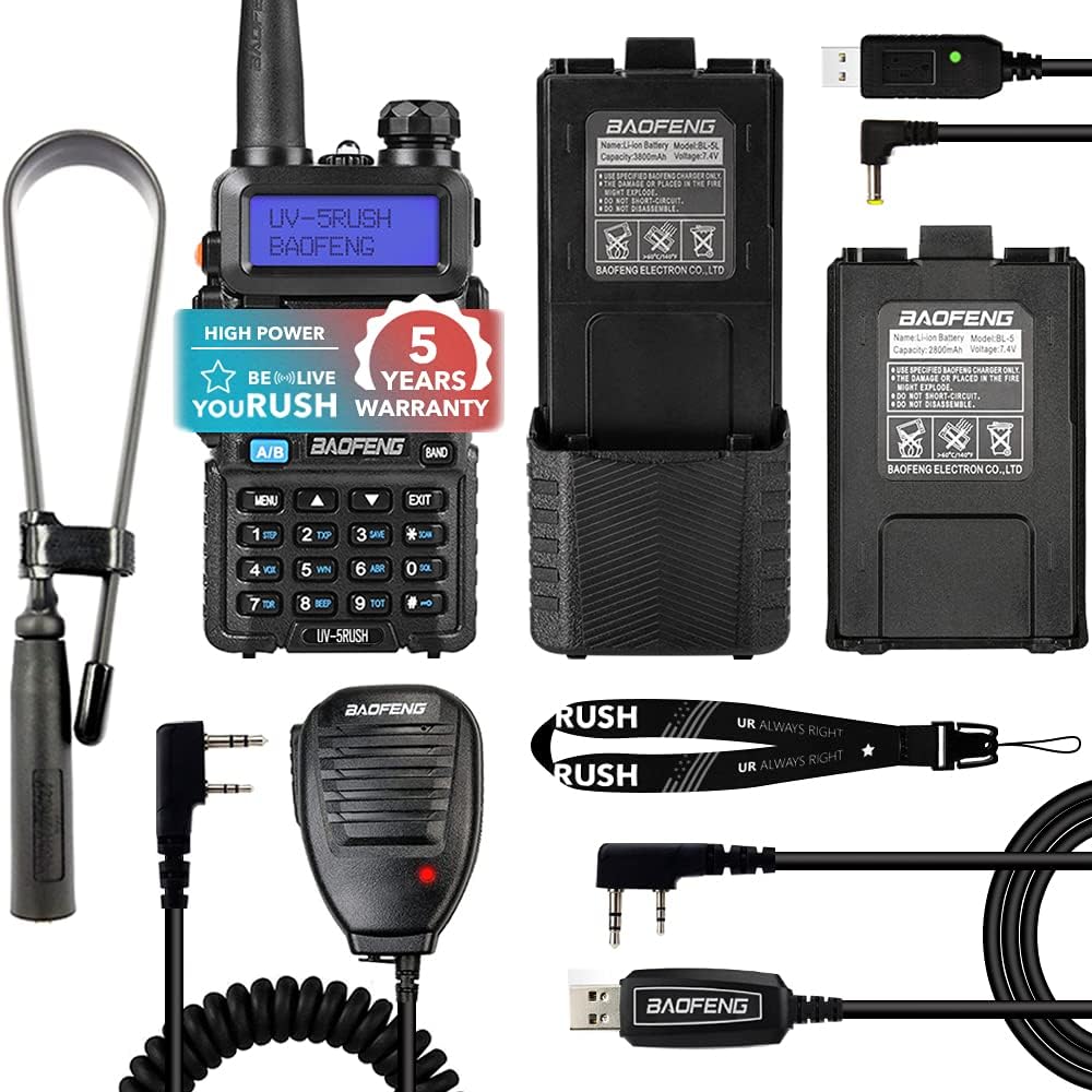 8W Two Way Radio with 3800mAh and 2800mAh Batteries O949