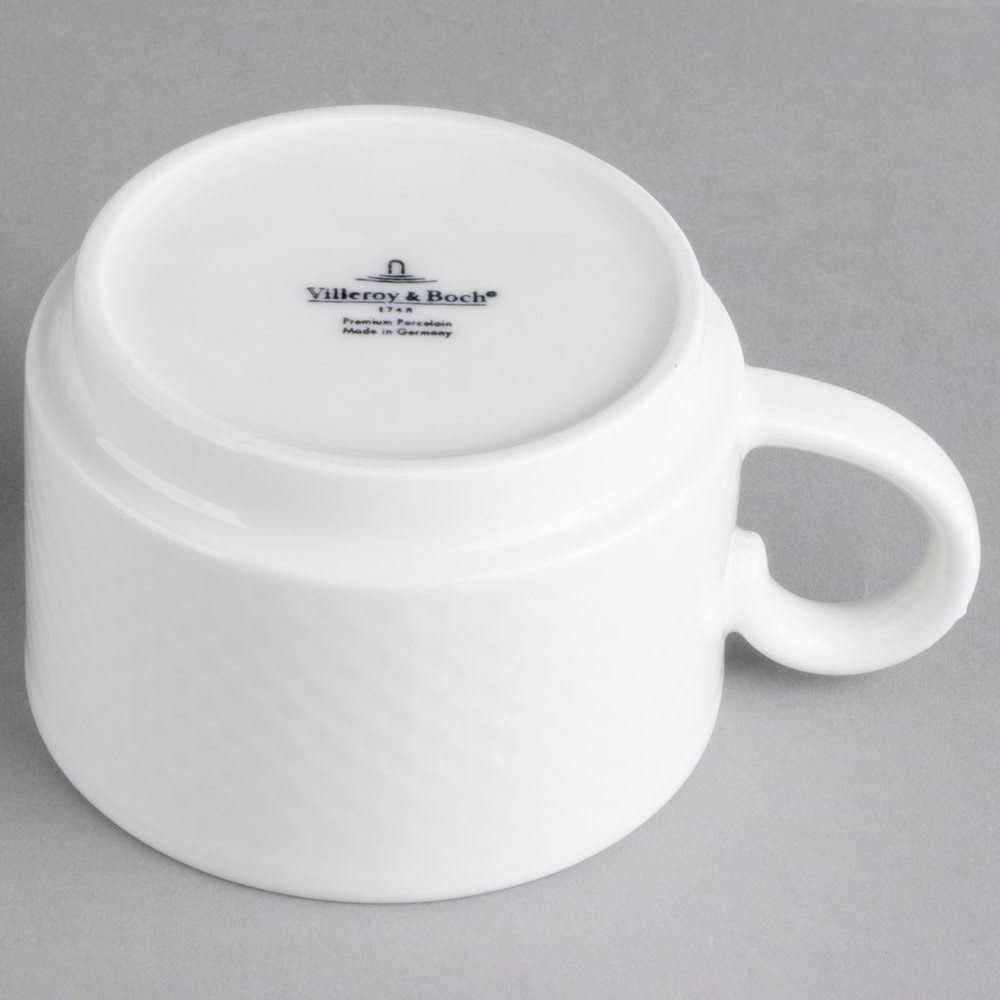 White 6 oz Porcelain Stackable Cup L11456