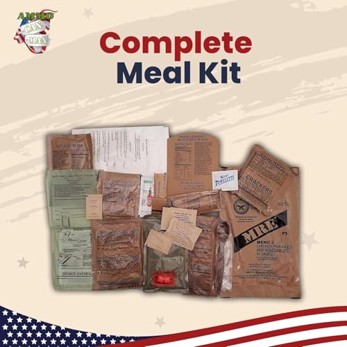 12 Packs MRE with Flameless Heaters, Freeze Dried Meals F845