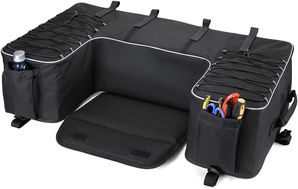 Water-Resistant ATV Storage Seat Bag with Cushion N762637